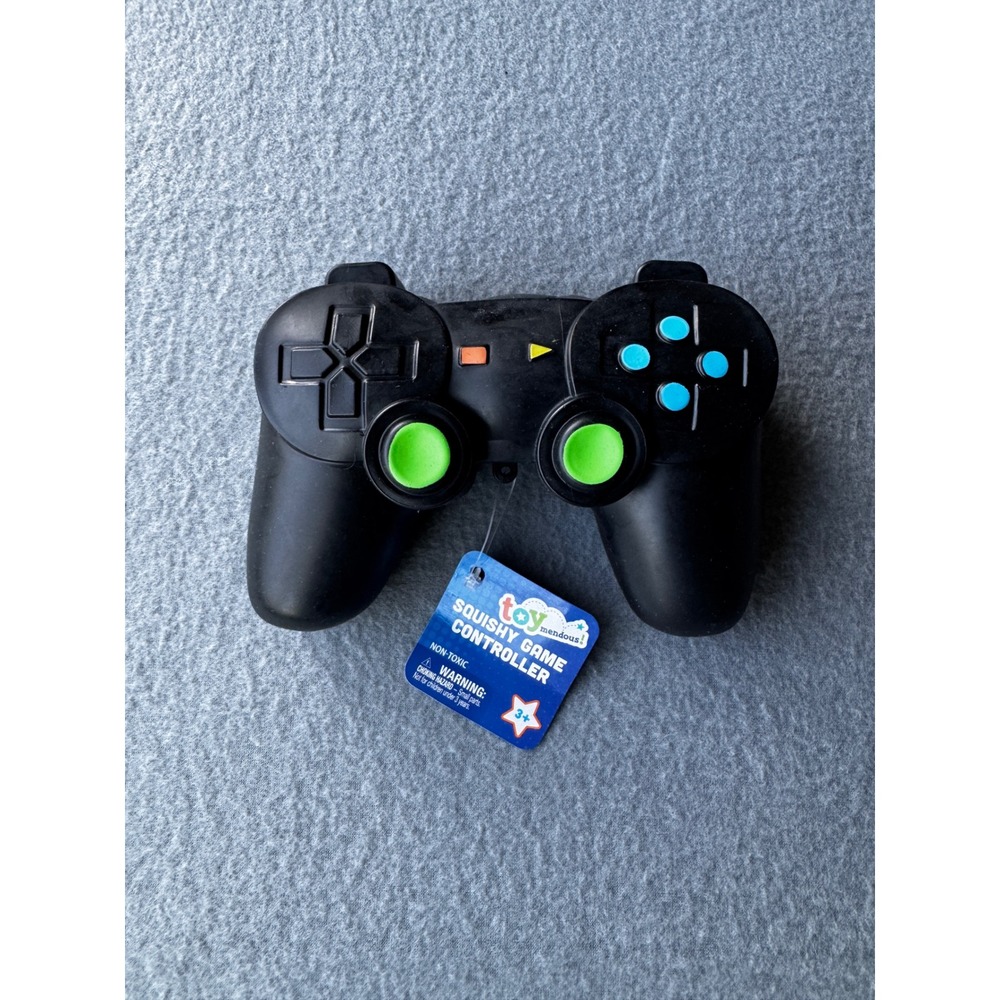 Toymendous Squishy Game Controller Black Fidget Stress Toy Gel Filled Kids 3+